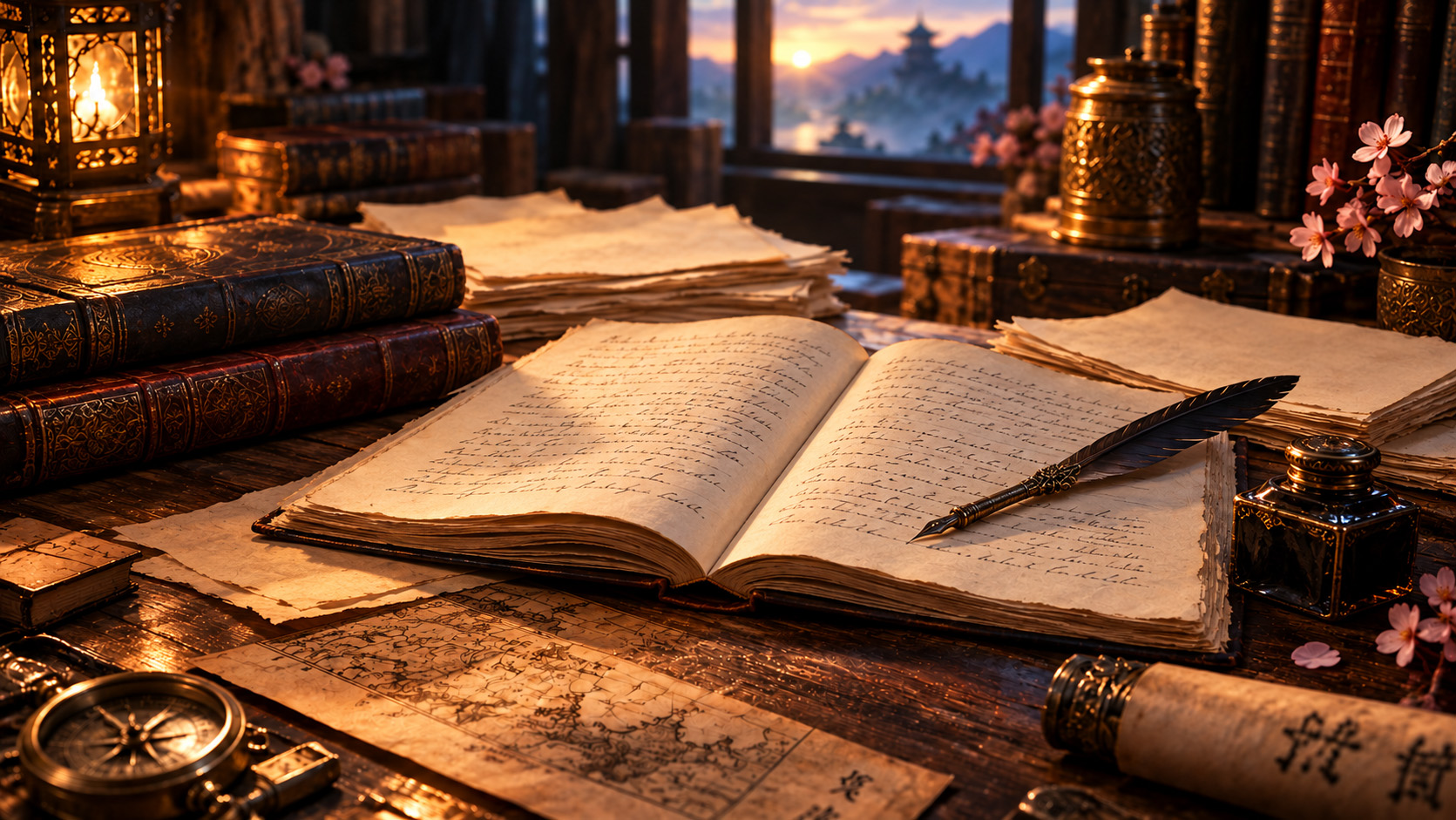 Illustrazioni e studi grafici per Le Cronache di Myoo